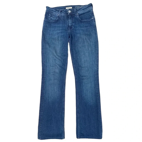 Burberry Brit Chelsea Dark Wash Straight Leg Bootcut Denim Jeans Preppy - Picture 1 of 14